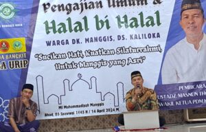 Merawat Silaturahmi, PRM Manggis Selenggarakan Pengajian Umum Dan Halal Bi Halal 1445 H