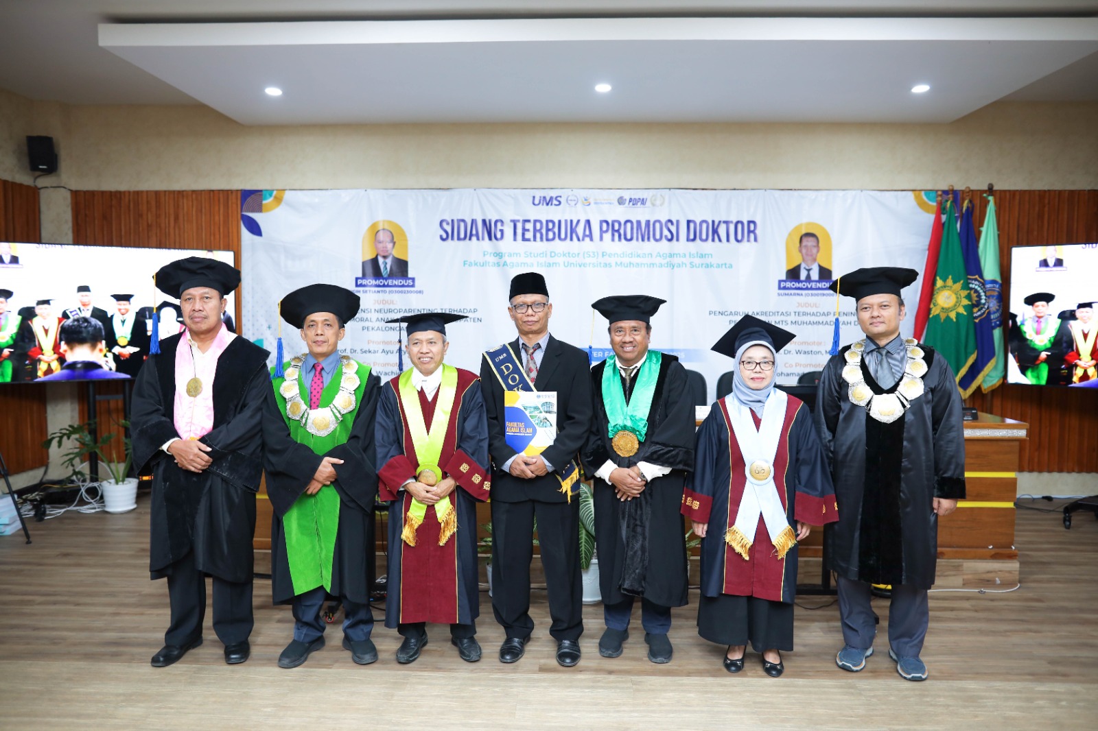 UMS Kukuhkan Dua Doktor PAI Baru, Bahas Neuroparenting dan Mutu Pendidikan Madrasah