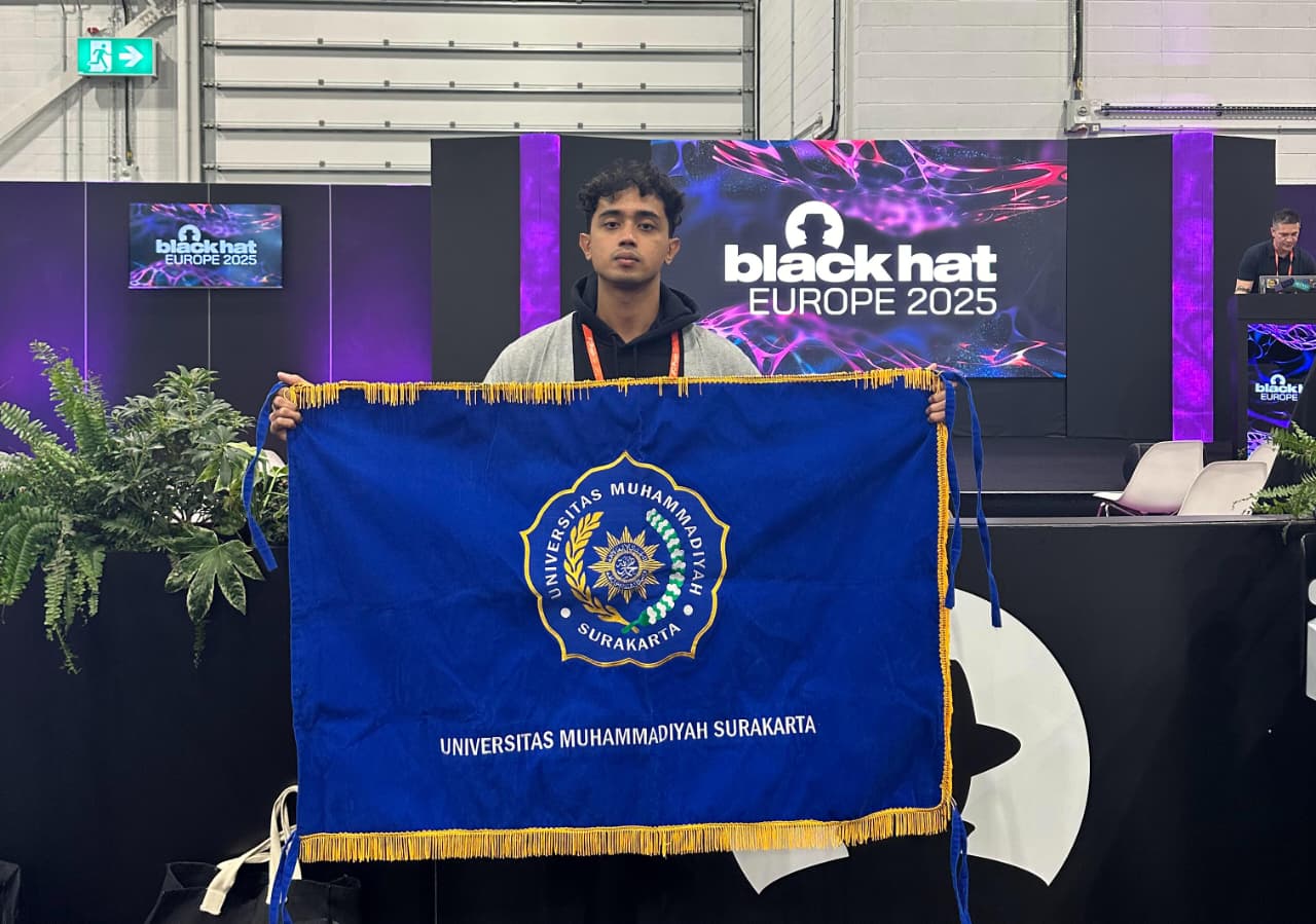Mahasiswa UMS Ciptakan Virtual Lab Cyber Security, Diakui Dunia di Black Hat Europe 2025