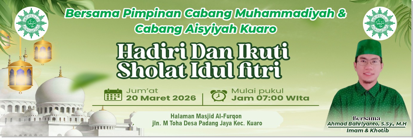 Muhammadiyah Siapkan 70 Titik Shalat Idulfitri di Kaltim