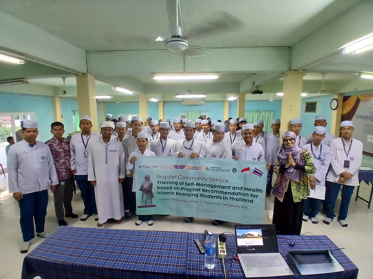 Dosen Keperawatan UMY Gelar Pelatihan Manajemen Kesehatan di Pondok Pharianwittaya Thailand