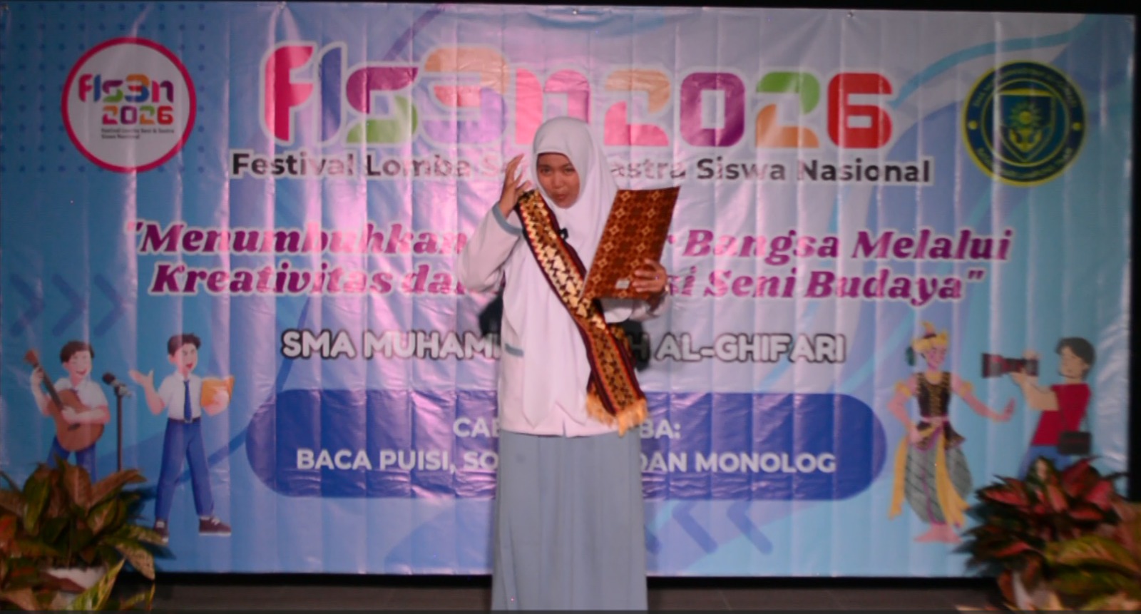 Siswa SMA Muhammadiyah Al-Ghifari Borong Prestasi di FLS3N Lampung Timur 2026