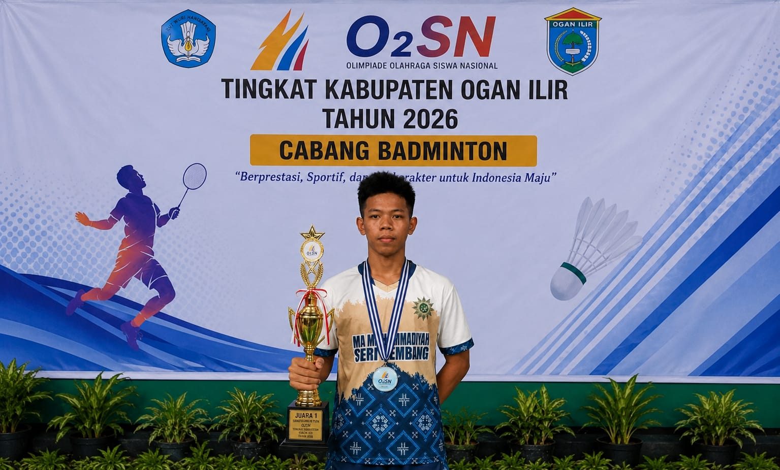 Banggakan Sekolah, Siswa MA Muhammadiyah Seri Kembang Sabet Juara di Kejuaraan O2SN