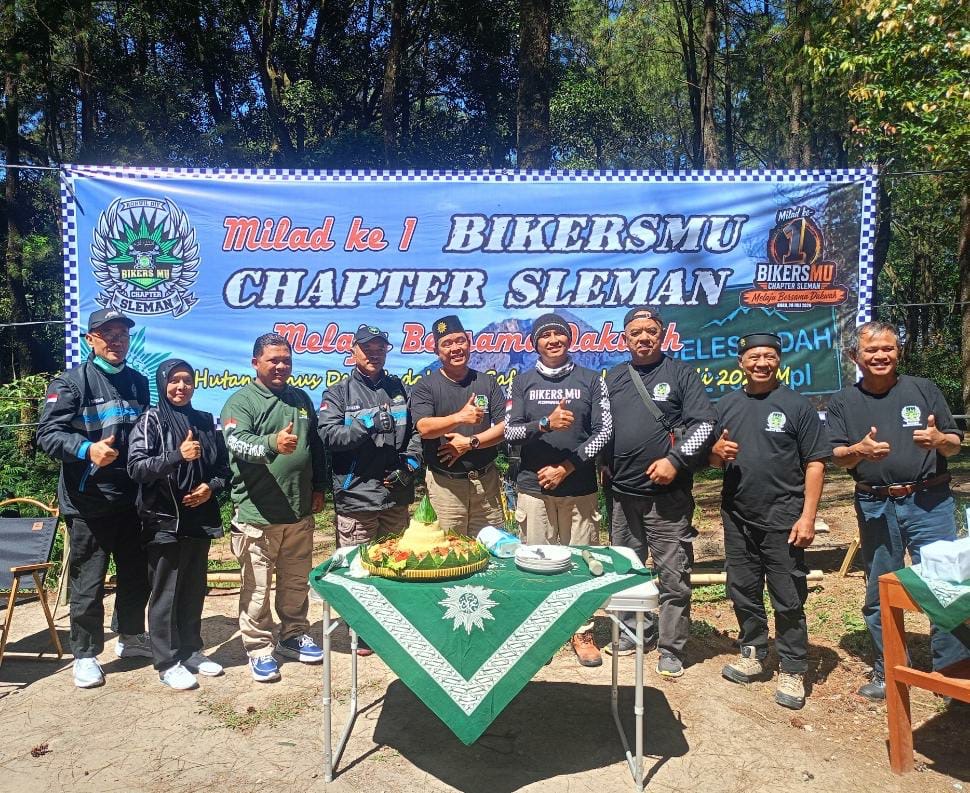 Milad Ke-1, BikersMu Chapter Sleman DIY Gelar Touring Dakwah, Bakti Sosial, dan Layanan Kesehatan di Ndeles Indah