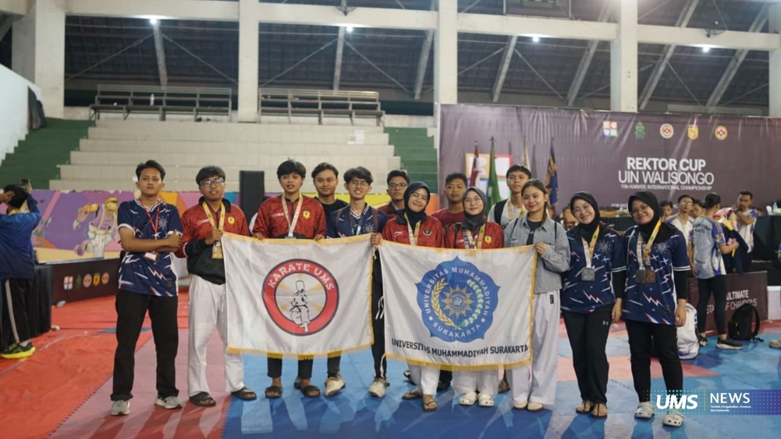 Tim Karate UMS Borong 13 Medali di International Championship UIN Walisongo, Pembinaan Berjenjang Jadi Kunci Prestasi