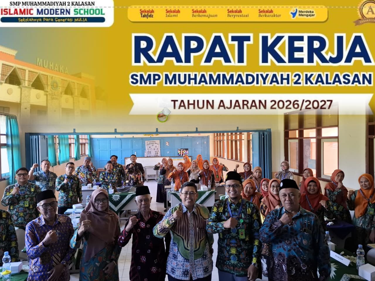 SMP Muhammadiyah 2 Kalasan Mantapkan Langkah Menuju Islamic Modern School melalui Rapat Kerja Tahun Ajaran 2026/2027