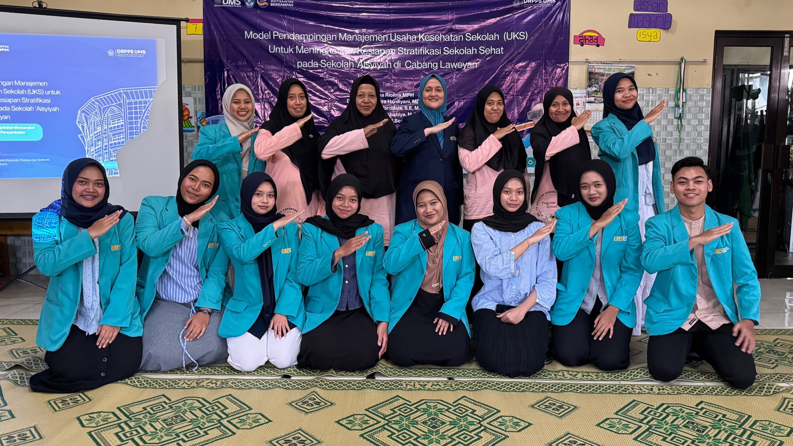 Tim P2M FKG UMS Dampingi 2 Sekolah Aisyiyah Wujudkan UKS Sehat