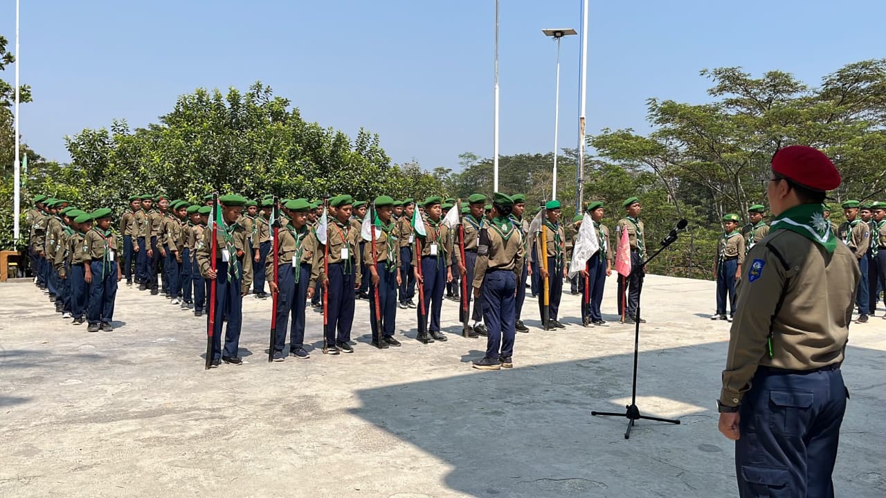 Ponpes Asy-Syifa’ Blimbingrejo Jepara Berangkatkan Peserta Mukkhoyyam Qobilah Umar Hasyim, Bekali Santri dengan Semangat, Kedisiplinan, dan Kekompakan