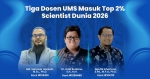 Tiga Dosen UMS Meraih Predikat Top 2% Scientist Dunia 2026