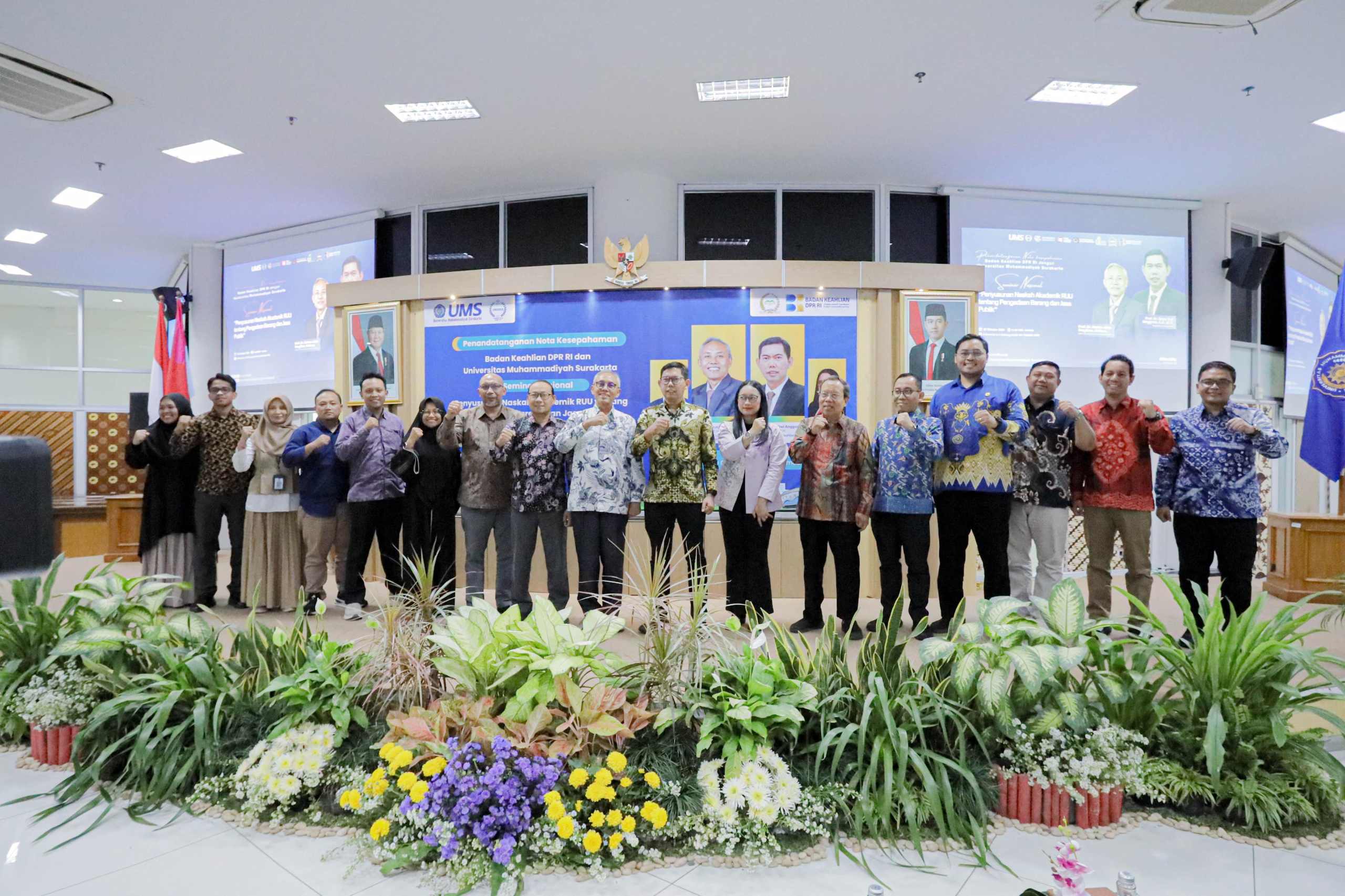 Perkuat Kebijakan Berbasis Riset, UMS dan Badan Keahlian DPR RI Teken MoU